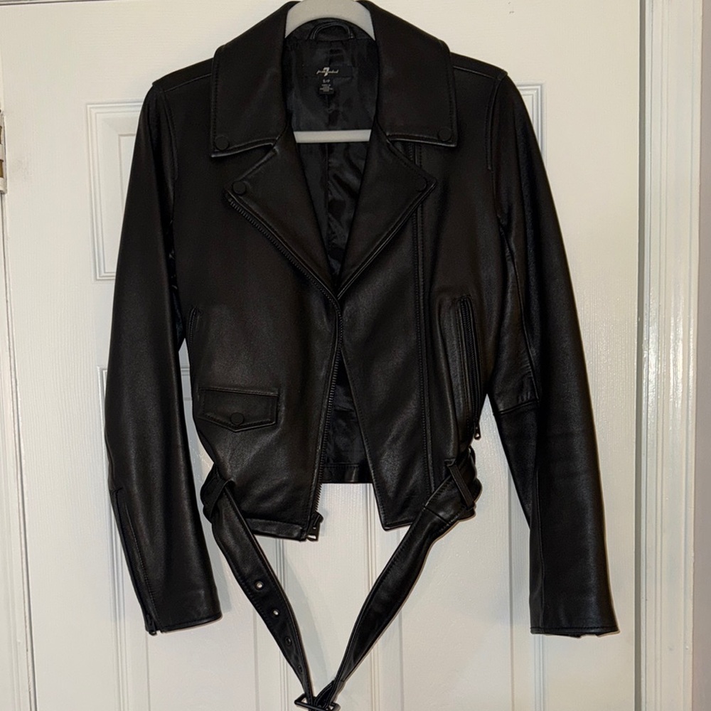 Black Leather Biker Jacket
